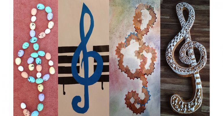 Originální houslové klíče