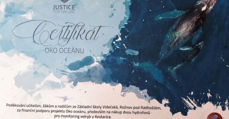 Poděkování od spolku Prales dětem - Justice for Nature