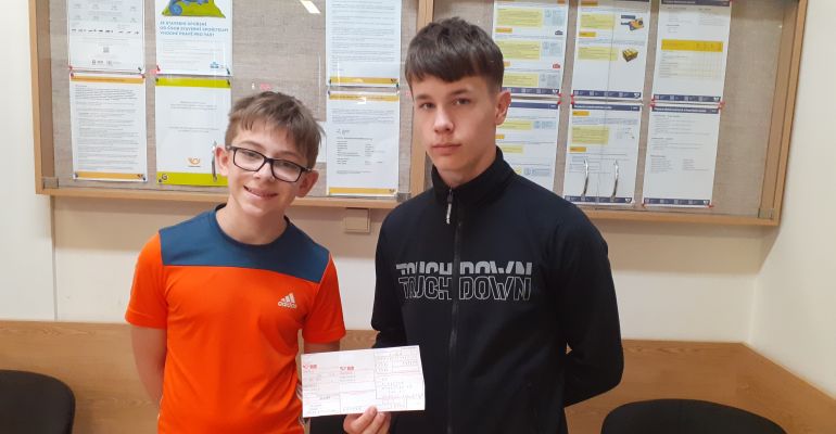 Předání peněz Fondu Sidus