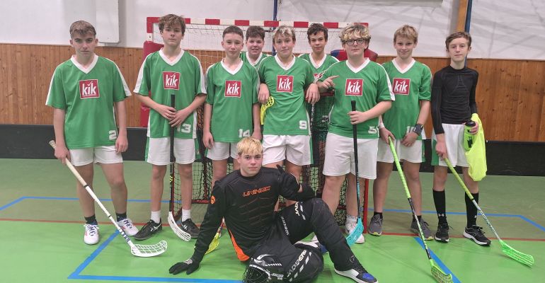 Starší žáci v okrskovém a okresním kole ve florbalu