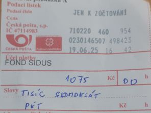 Obrázek k aktualitě Žáci naší školy podpořili Fond Sidus